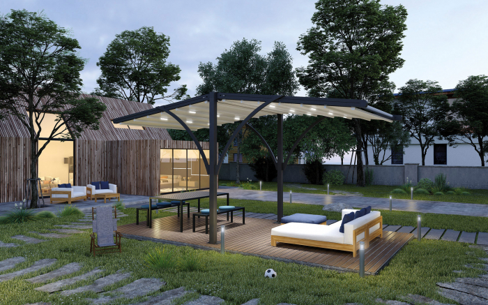 Pergola dreapta profesionala pentru plaja / terasa Opulentia L5 [1]