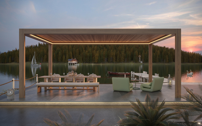 Pergola profesionala pentru plaja / terasa Freedom [1]