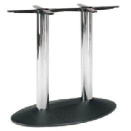 Picioare (baze) de masa inalta coloana dubla metalica H110 OVALE 4504 [2]