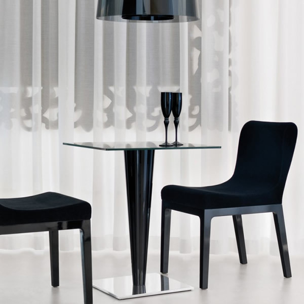 Picioare (baze) de masa inox cu plexiglas H71.5 KRYSTAL 4421 [3]