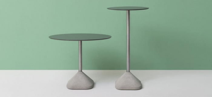 Picioare (baze) de masa cu baza din beton si coloana metalica H73 CONCRETE 855 [5]