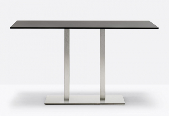 Picioare (baze) de masa metalica H73 coloana dubla INOX 4467 [2]
