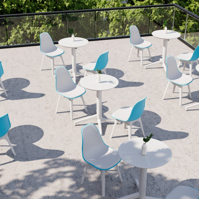 Scaun bicolor realizat din plastic - EOS-P [4]