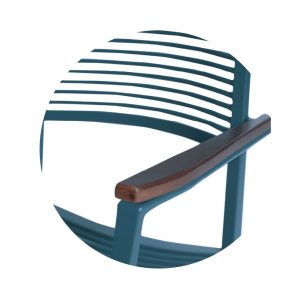 Scaun cu brate din metal in stil modern pentru HoReCa - QUEEN CG 502 [2]