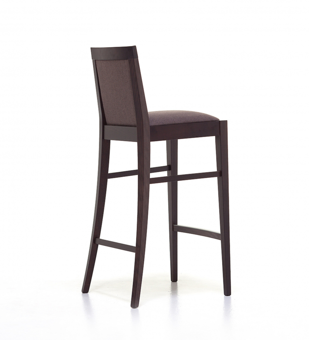 Scaune lemn complet tapitate inalte de bar ROSE 100 SG [2]