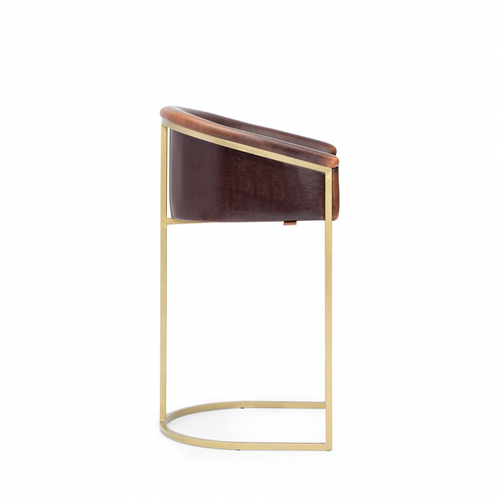 Scaun de bar cu cadru metalic in stil Art Deco OLIVIA [4]