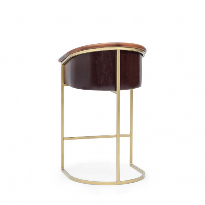 Scaun de bar cu cadru metalic in stil Art Deco OLIVIA [5]