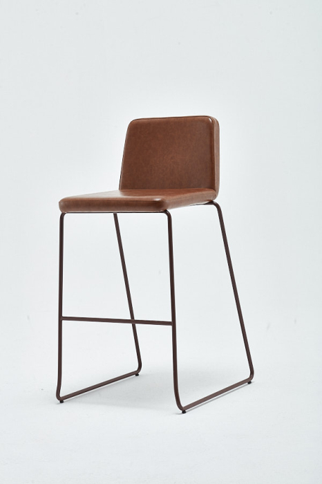 Scaun de bar cu cadru metalic in stil retro - NORA [2]