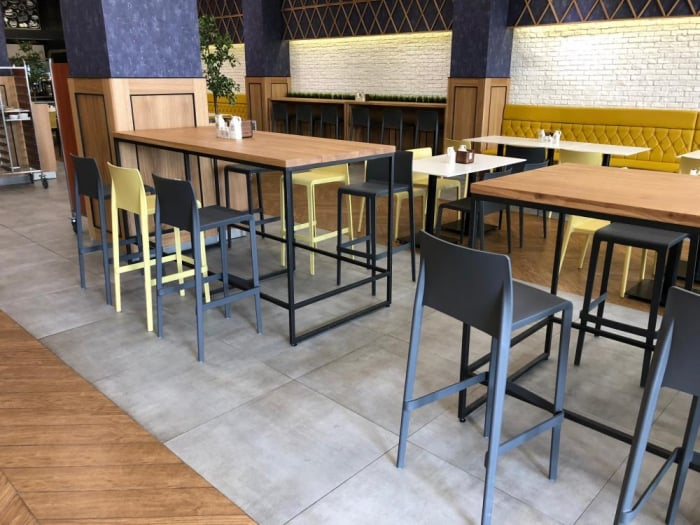 Scaun inalt de bar stivuibil din plastic VOLT 678 [15]