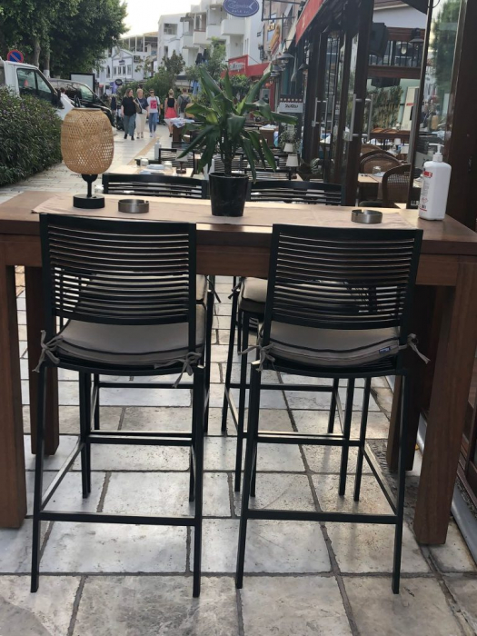 Scaun de bar din aluminiu pentru terasa HoReCa - QUEEN CG 503 [3]