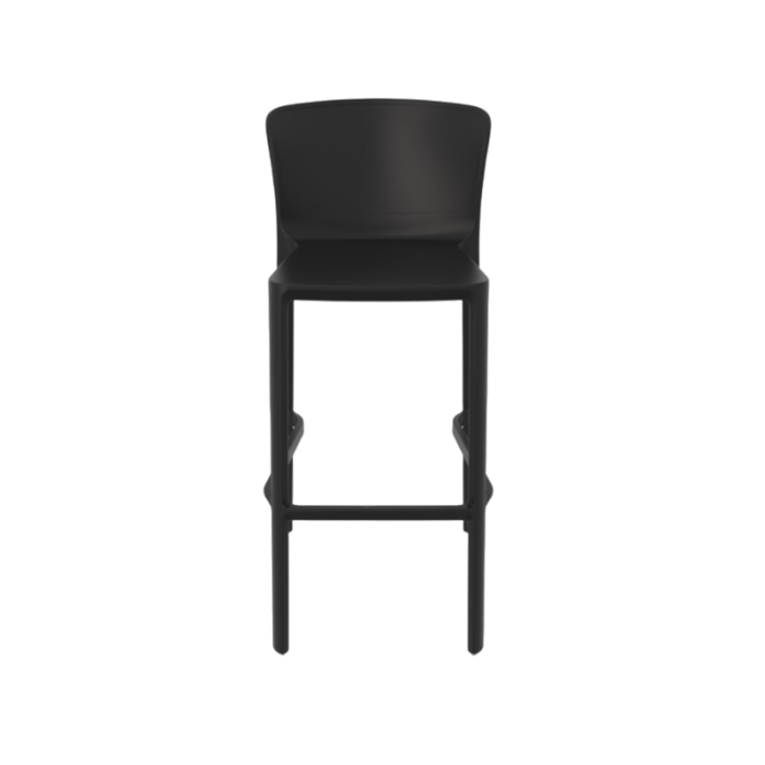 Scaun de bar din plastic cu design scultural - BROOKLYN H75 [3]