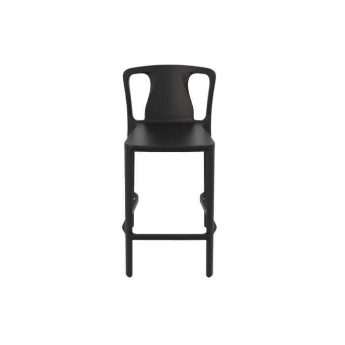 Scaun de bar din plastic stivuibil cu sezut la 65 cm inaltime - BARCELONA H65 [4]