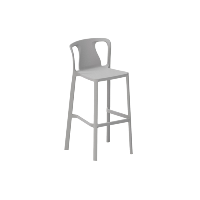 Scaun de bar din plastic stivuibil cu sezut la 65 cm inaltime - BARCELONA H65 [5]