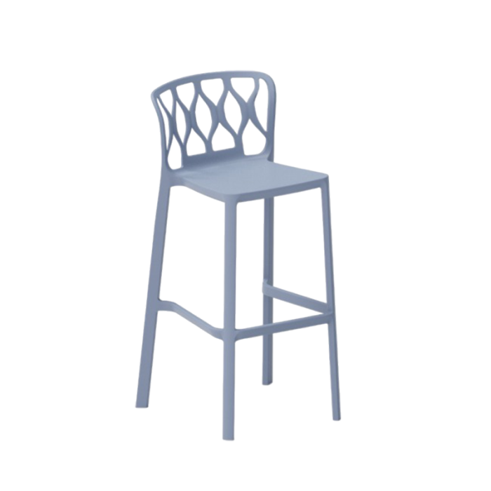 Scaun de bar din plastic stivuibil pentru fast food - VIENNA H75 [5]