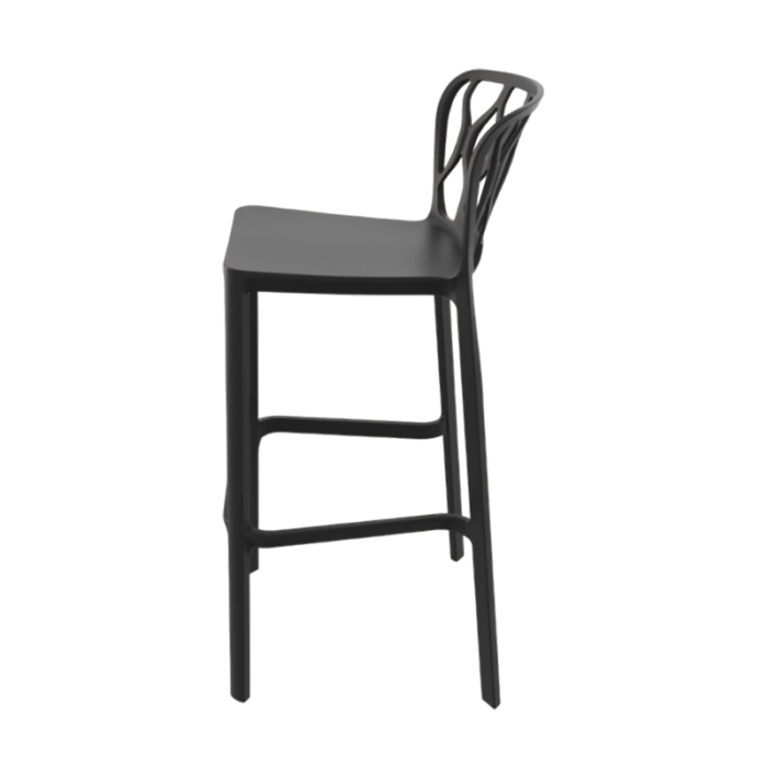 Scaun de bar din plastic stivuibil pentru fast food - VIENNA H75 [3]