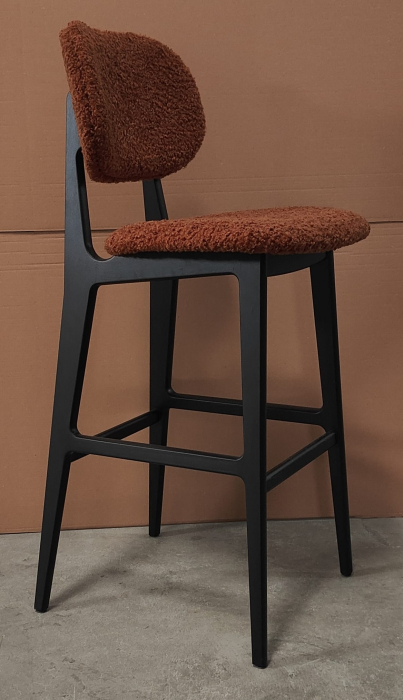 Scaun de bar elegant cu cadrul din lemn masiv - LEXA [4]