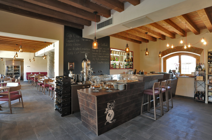 Scaune moderne inalte de bar cadru lemn sezut tapitat LINEA SG1001 [5]
