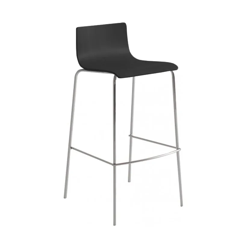 Scaun de bar modern cu scoica din lemn stratificat - LILA 79 [1]