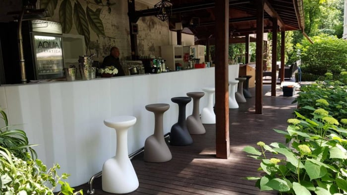 Scaun de bar pentru exterior cu design scultural - ARMILLARIA [11]