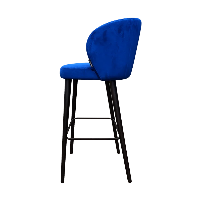 Scaun de bar tapitat cadru lemn masiv - BAR EMA 3 LUX [2]