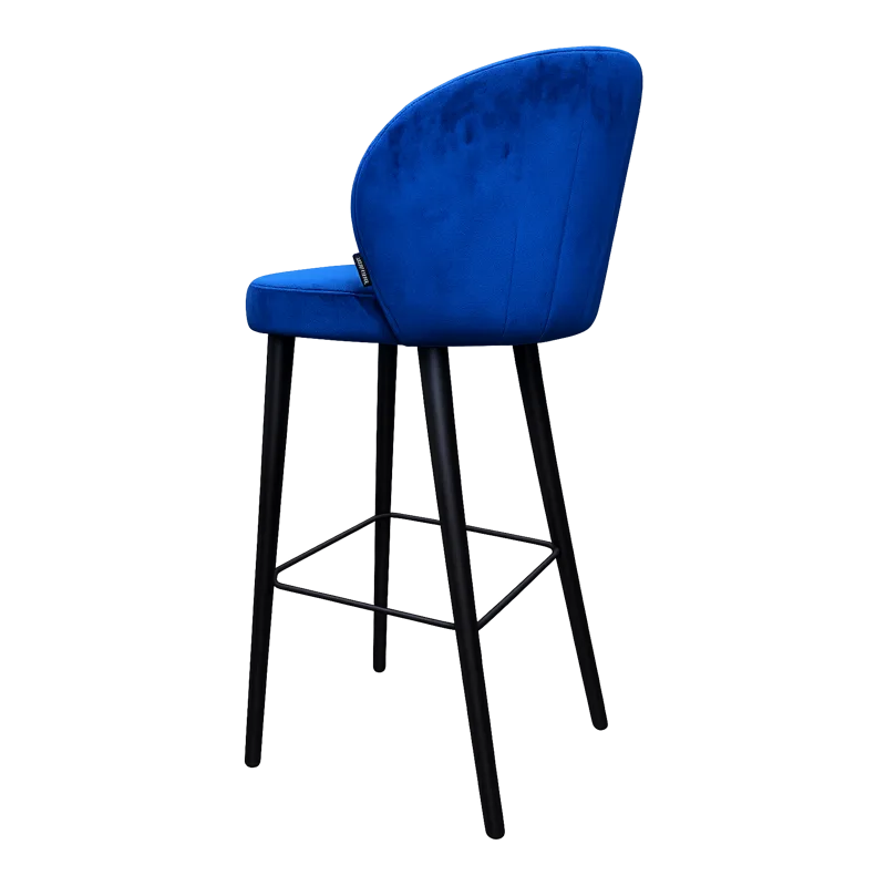 Scaun de bar tapitat cadru lemn masiv - BAR EMA 3 LUX [3]