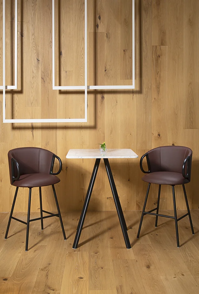 Scaun de bar tapitat in stil neo art deco - CUCARACHA SLIM STOOL [3]