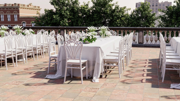 Scaun de evenimente realizat din polipropilena - FLORA [3]