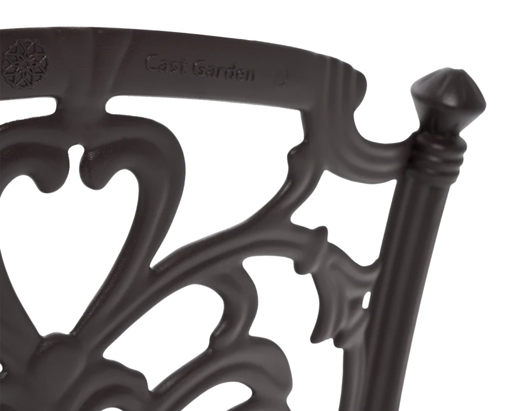 Scaun de terasa cu brate din metal in stil art nouveau - ADEN [5]