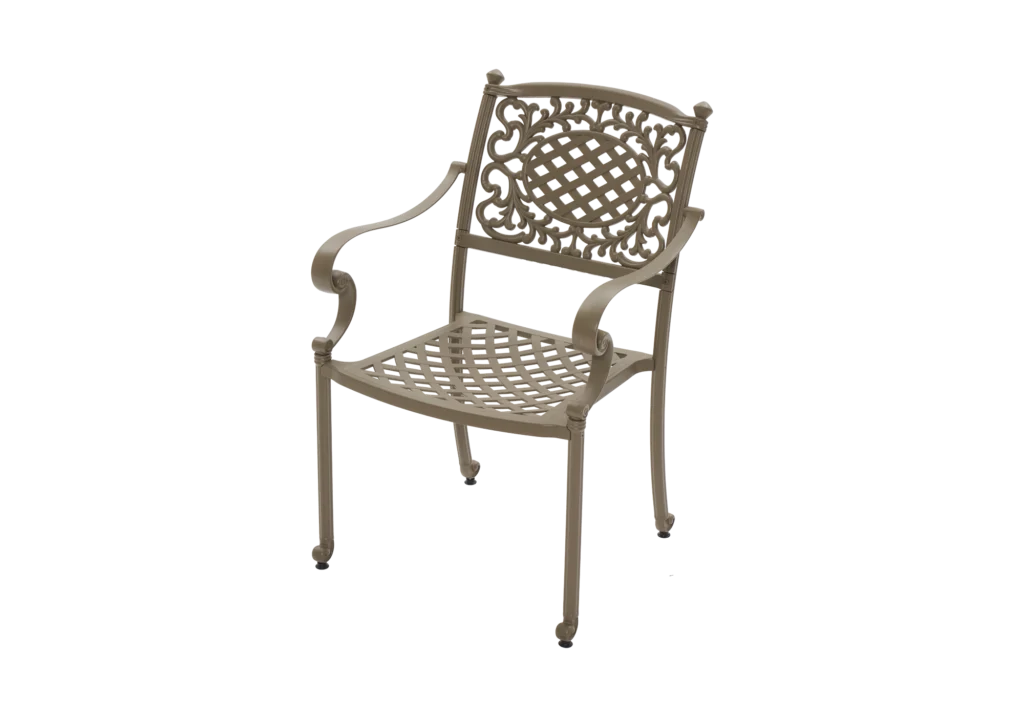 Scaun de terasa cu brate din metal in stil art nouveau - HELEN [1]