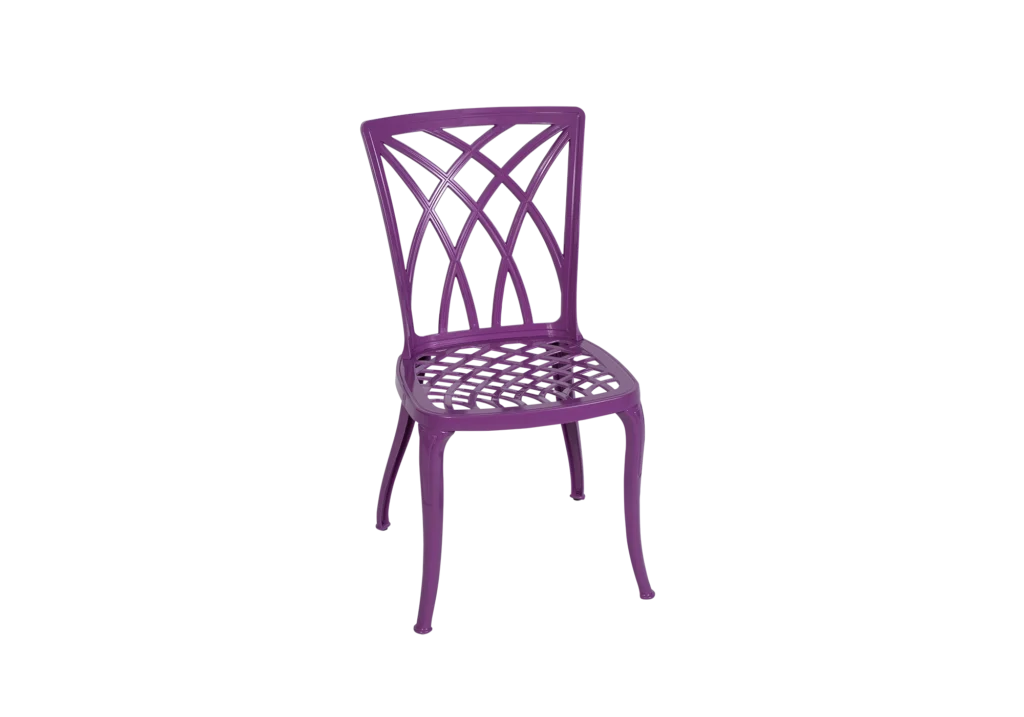 Scaun de terasa din metal in stil art nouveau - LINE [2]