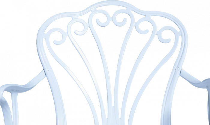 Scaun de terasa cu brate din metal in stil art nouveau - SUWAN CG 507 [3]