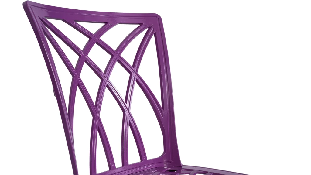 Scaun de terasa din metal in stil art nouveau - LINE [4]