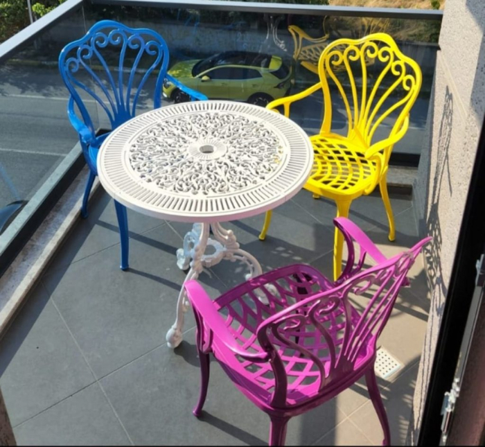 Scaun de terasa din metal in stil art nouveau - SUWAN CG 508 [4]