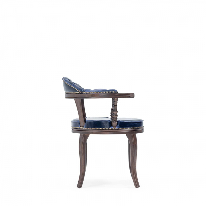 Scaun din lemn in stil irish cu spatar tip chesterfield RETRO [4]
