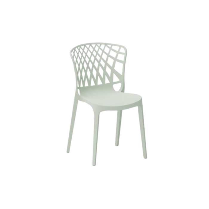 Scaun din plastic cu design scultural geometric - PORTO [5]