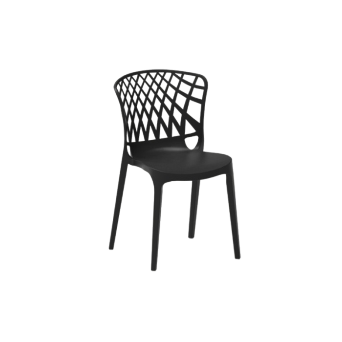 Scaun din plastic cu design scultural geometric - PORTO [6]