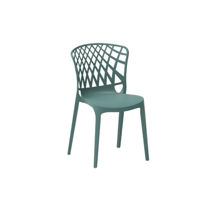 Scaun din plastic cu design scultural geometric - PORTO [7]