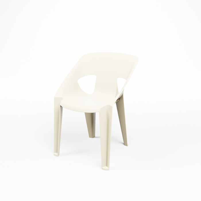 Scaun din plastic in stil modern, stivuibil pentru terasa - IEFTIN [4]