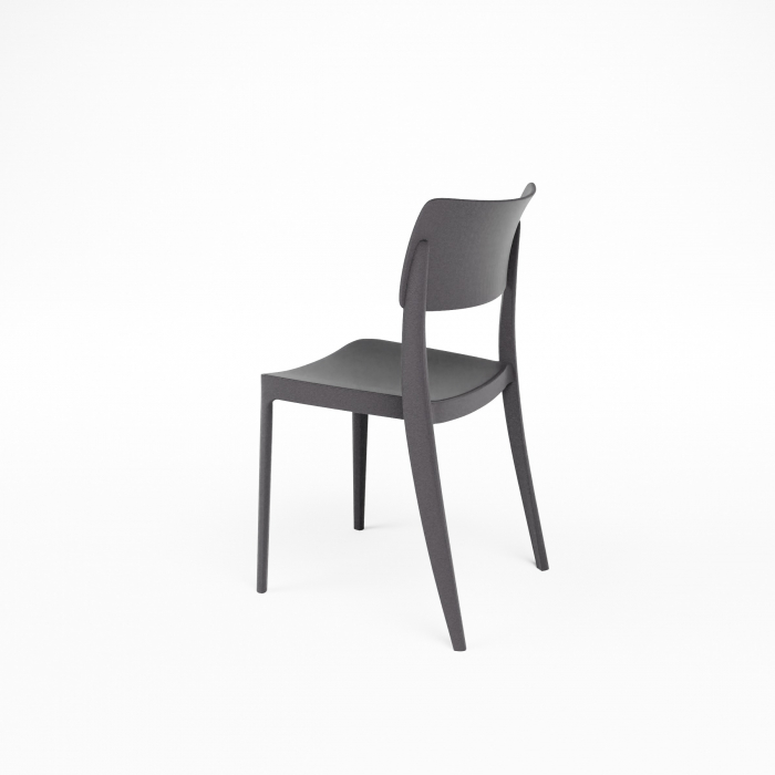 Scaun din plastic rezistent in stil modern - CAPRI [2]