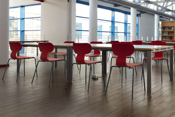 Scaun fast-food / food-court tip scoica din plastic curbat YUGO S [11]
