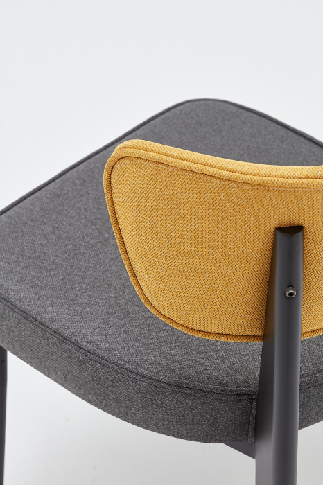 Scaun horeca cu cadru metalic si scoica tapitata - ETO [2]