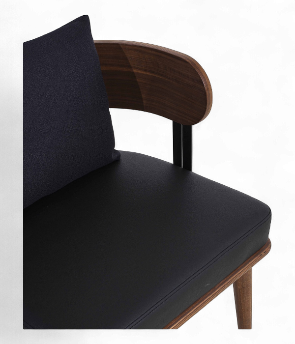 Scaun elegant in stil mid-century si tapitat la comanda - HORIZON [4]