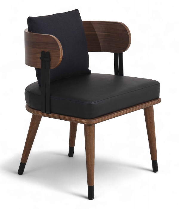 Scaun elegant in stil mid-century si tapitat la comanda - HORIZON [3]