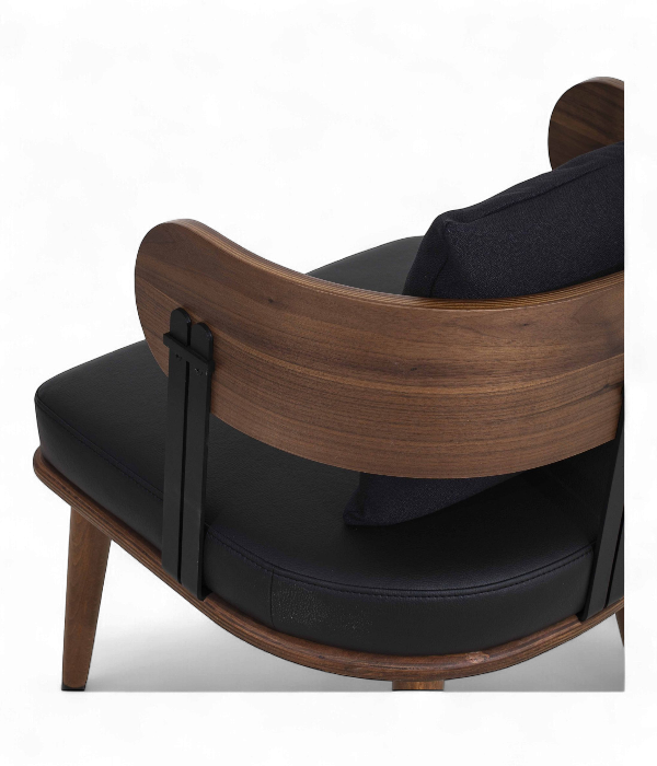 Scaun elegant in stil mid-century si tapitat la comanda - HORIZON [5]