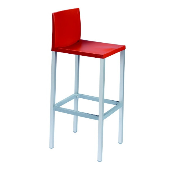 Scaun de bar cu spatar in stil minimalist, pentru exterior - LIBERTY H75 [2]