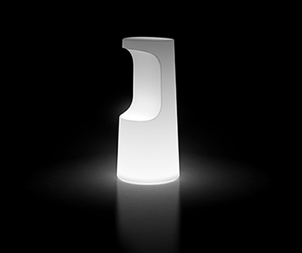 Scaun inalt de bar luminos cu design minimalist - FURA [1]