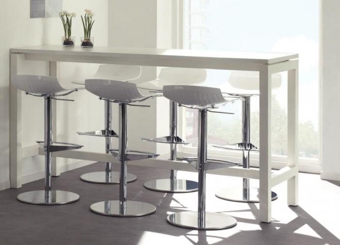 Scaun inalt de bar reglabil pe inaltime cadru metalic cromat X-TREME B [20]