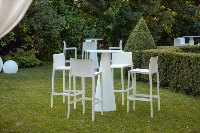 Scaun inalt de bar stivuibil din plastic VOLT 678 [12]