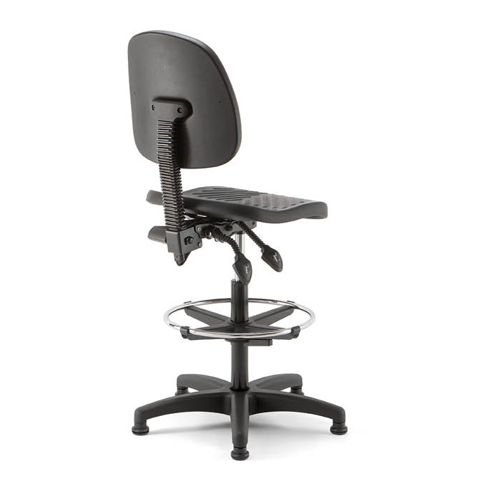 Scaun laborator integral din poliuretan cu mecanism asincron multi-block WORKING ASY 01 [2]
