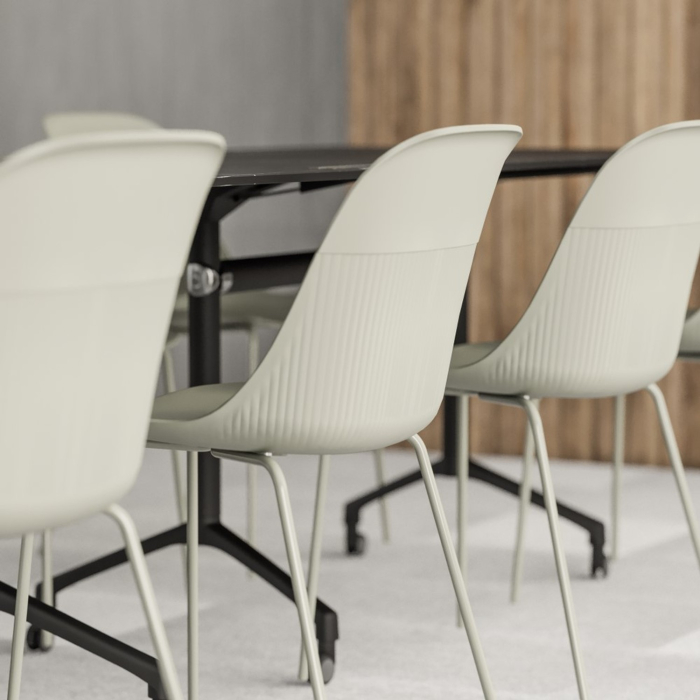 Scaun modern cu design scultural cu cadru metalic - SHELL M [6]